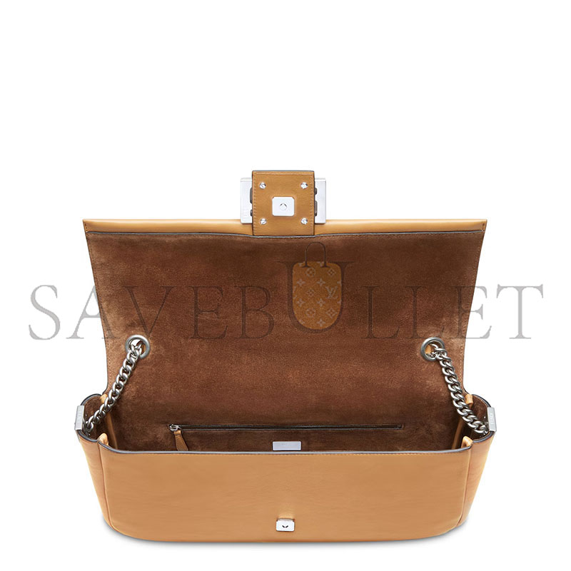 FENDI BAGUETTE CHAIN LARGE LEATHER BEIGE 8BR828AS7AF1QD3 (40*18.5*7cm)